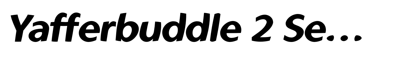 Yafferbuddle 2 Semi Italic